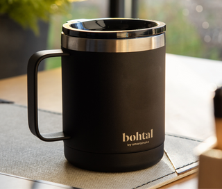 Mug isolant noir, 350 ml