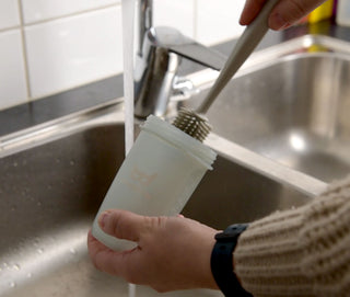 Brosse de nettoyage 2-en-1 pour tétines et biberons