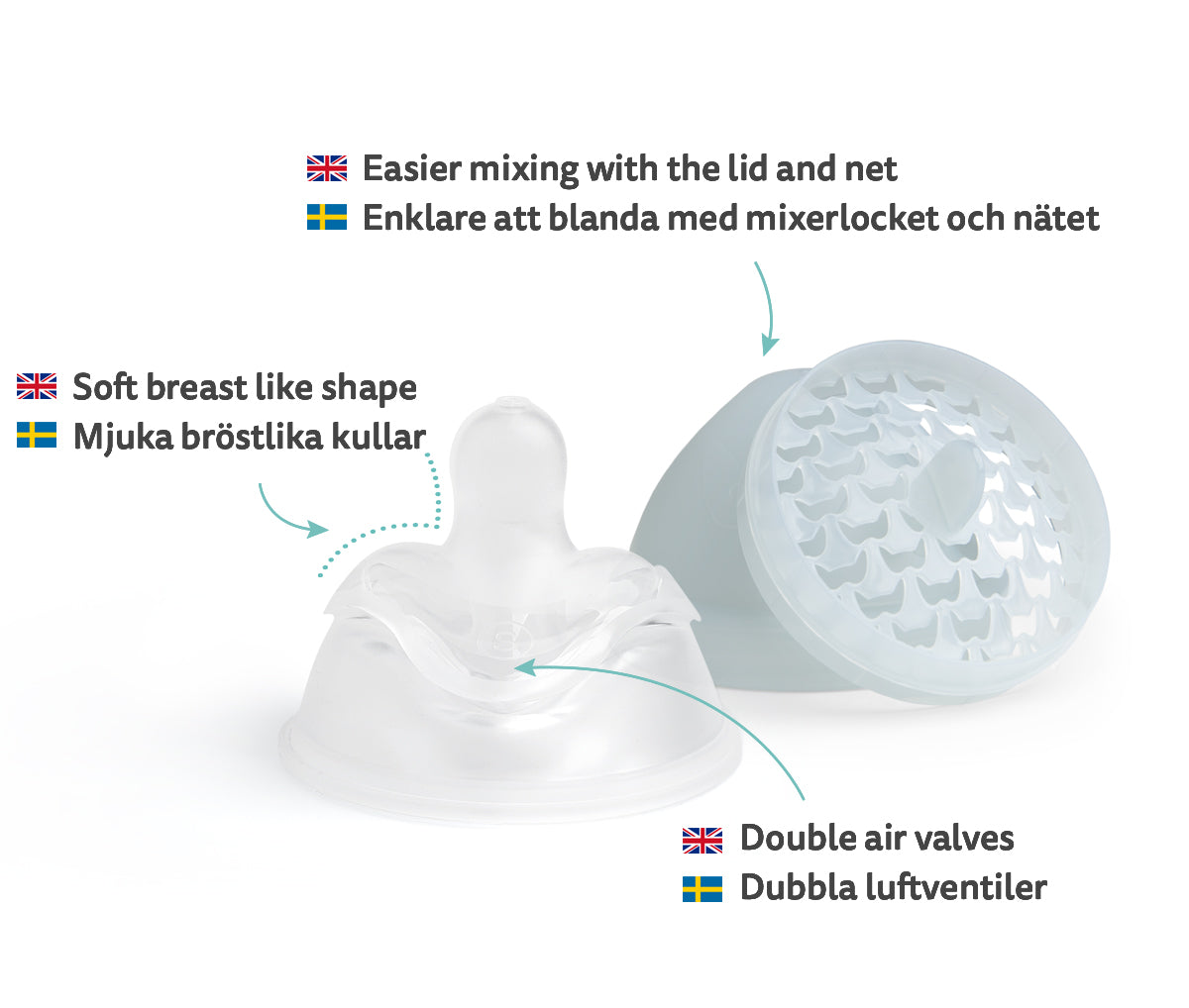 Double Anti-Colic Baby Bottle LT 140 ml/5 floz Gray