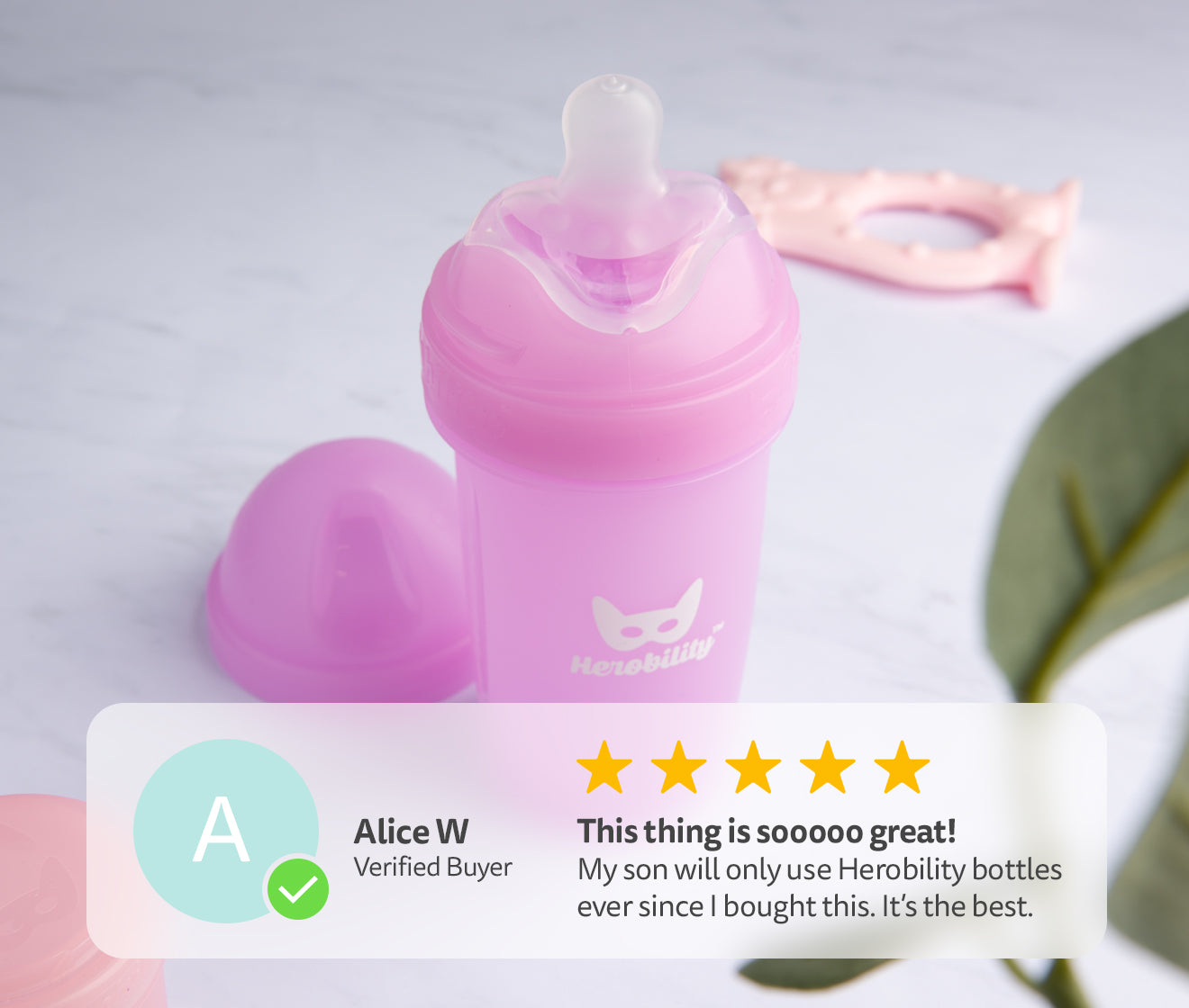 3-pack Baby Bottles 240 ml – Purple