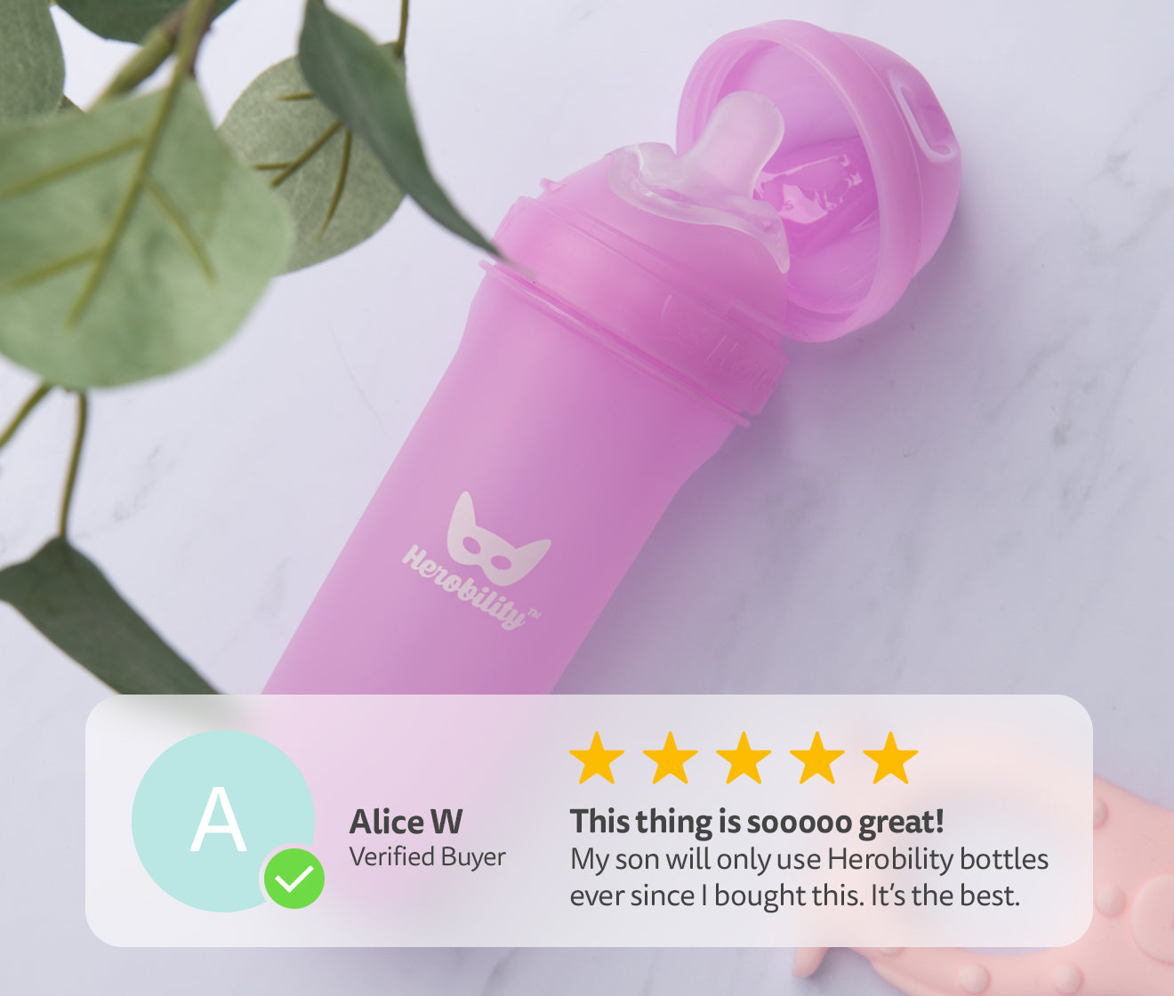 3-pack Baby Bottles 340 ml – Purple